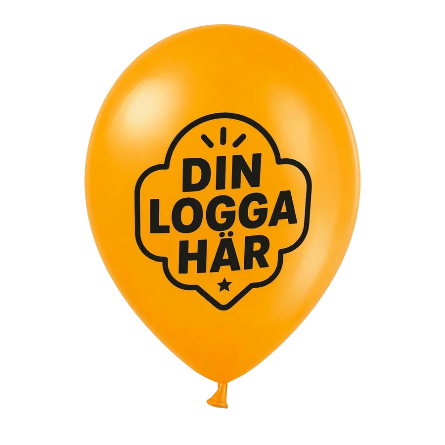 Ballonger med tryck – förhandsvisning av logga på ballong